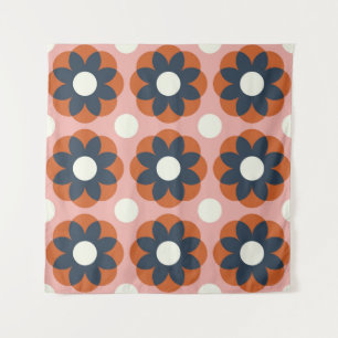 Scandinavische bloemen: naadloos design wandkleed