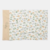 Scandinavische bloemendag van de week theedoek (Horizontaal)