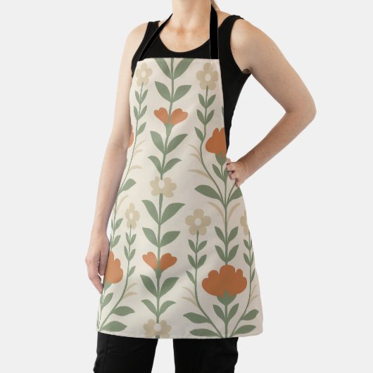 Scandinavische bloemenschort schort (Insitu)