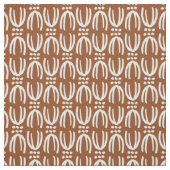 Scandinavische boho bruine lijnen  stof (Swatch)