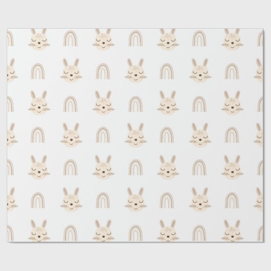 Scandinavische Boho kwekerij Cadeaupapier (Vlak)