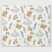 Scandinavische Boho kwekerij eend Cadeaupapier (Vlak)