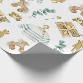 Scandinavische Boho kwekerij eend Cadeaupapier (Hoek)