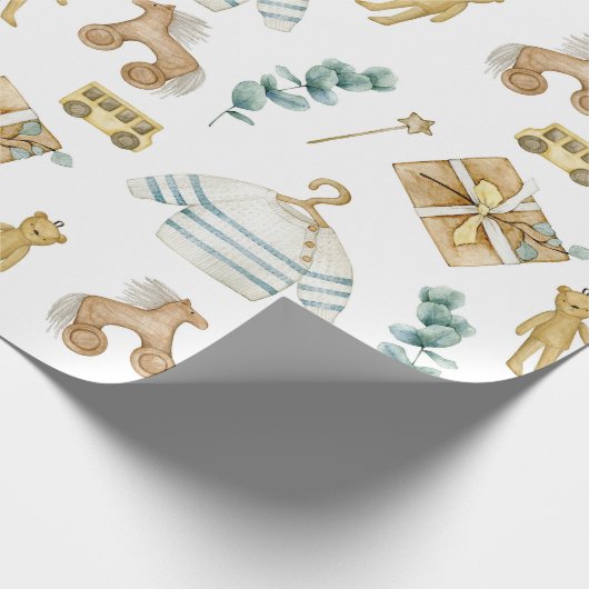 Scandinavische Boho kwekerij eend Cadeaupapier (Hoek)