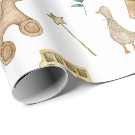 Scandinavische Boho kwekerij eend Cadeaupapier (Rol Hoek)