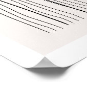 Scandinavische Boho Simple Red Sun Lake uit het mi Poster (Hoek)