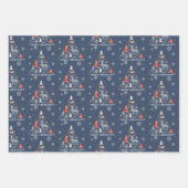 Scandinavische boomrendierensmaak inpakpapier vel (Voorkant 3)