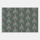 Scandinavische boomrendierensmaak inpakpapier vel (Voorkant 2)