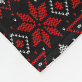 Scandinavische breien fleece deken (Hoek)