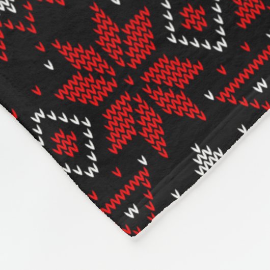 Scandinavische breien fleece deken (Hoek)