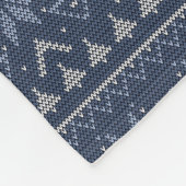 Scandinavische breien fleece deken (Hoek)