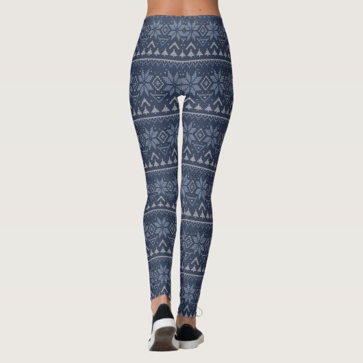 Scandinavische breien leggings (Achterkant)