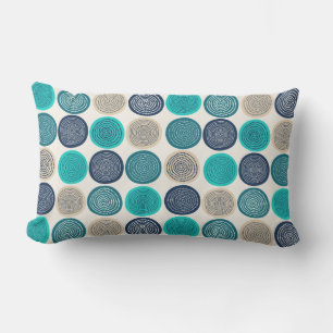 Scandinavische cirkel Stippen Mandala Pattern 1 Buitenkussen