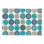 Scandinavische cirkel Stippen Mandala Pattern 1 Kussensloop (Achterkant-Links)