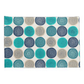 Scandinavische cirkel Stippen Mandala Pattern 1 Kussensloop (Achterkant-Rechts)