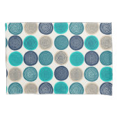 Scandinavische cirkel Stippen Mandala Pattern 1 Kussensloop (Voorkant-Links)