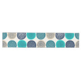 Scandinavische cirkel Stippen Mandala Pattern 1 Medium Tafelloper (Horizontaal)