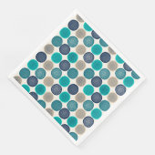 Scandinavische cirkel Stippen Mandala Pattern 1 Servet (Hoek)