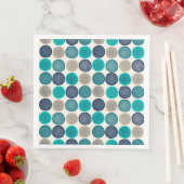 Scandinavische cirkel Stippen Mandala Pattern 1 Servet (Insitu)