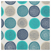 Scandinavische cirkel Stippen Mandala Pattern 1 Stof (Swatch)