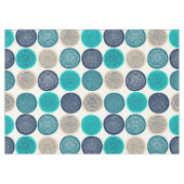 Scandinavische cirkel Stippen Mandala Pattern 1 Tafelkleed (Voorkant (Horizontaal))