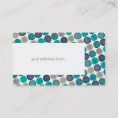 Scandinavische cirkel Stippen Mandala Pattern 1 Visitekaartje (Achterkant)