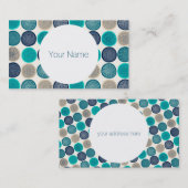 Scandinavische cirkel Stippen Mandala Pattern 1 Visitekaartje (Voorkant / Achterkant)