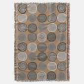 Scandinavische cirkel Stippen Mandala Pattern 3 Deken (Voorkant Verticaal)