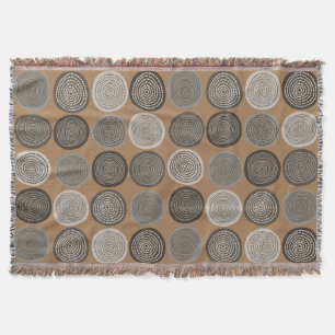Scandinavische cirkel Stippen Mandala Pattern 3 Deken