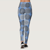 Scandinavische cirkel Stippen Mandala Pattern 3 Leggings (Achterkant)