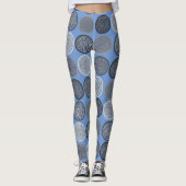 Scandinavische cirkel Stippen Mandala Pattern 3 Leggings (Voorkant)