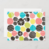 Scandinavische cirkels briefkaart (Voorkant / Achterkant)