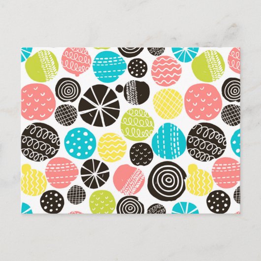 Scandinavische cirkels briefkaart (Voorkant)