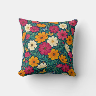 Scandinavische Cosmos Bloemen Worp Kussen