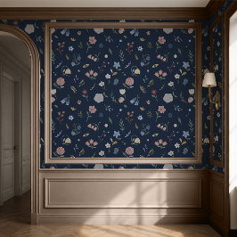Scandinavische Cottagecore Botanische Behang