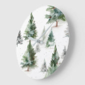 Scandinavische dennenboom wandklok (Hoek)