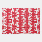 Scandinavische dieren keukenhanddoeken (Horizontaal)