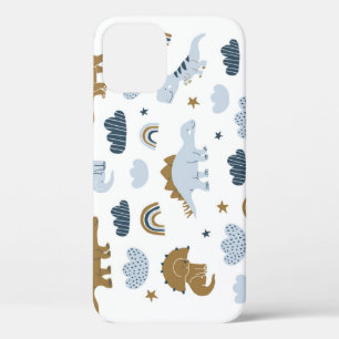Scandinavische dinosaurussen, sterren, regenbogen Case-Mate iPhone case