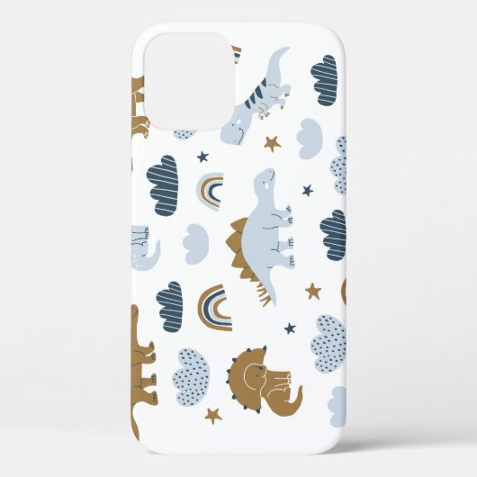 Scandinavische dinosaurussen, sterren, regenbogen Case-Mate iPhone case (Achterkant)