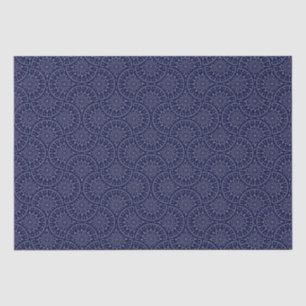 Scandinavische Ditsy Winter Navy & Gold Art Deco Tissuepapier