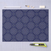 Scandinavische Ditsy Winter Navy & Gold Diamond Te Tissuepapier (Craft)
