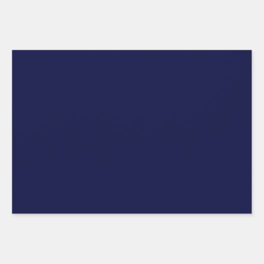 Scandinavische Ditsy Winter Navy & Gold Polka Dots Inpakpapier Vel (Voorkant 2)