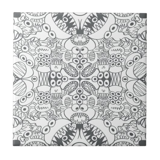 Scandinavische doedels die een goed voor je klaarm tegeltje (Voorkant)