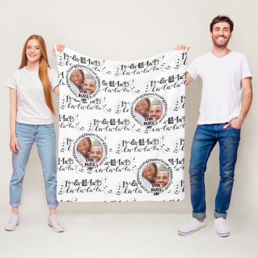 Scandinavische Doodle FOTO Deken Kerstcadeau (In situ)