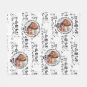 Scandinavische Doodle FOTO Deken Kerstcadeau (Voorkant (Horizontaal))