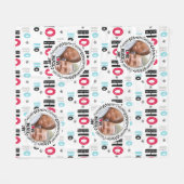 Scandinavische Doodle FOTO Deken Kerstcadeau (Voorkant (Horizontaal))