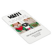 Scandinavische Doodle Kerst FOTO Kerststuk Magneet (Rechterzijde)