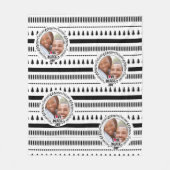 Scandinavische Doodle PHOTO Blanket met kerstcadea Fleece Deken (Voorkant)