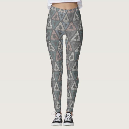 Scandinavische driehoeken leggings (Voorkant)