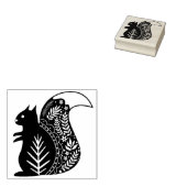 Scandinavische eekhoorn rubberstempel (Gestempeld)